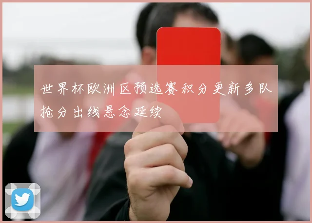世界杯欧洲区预选赛积分更新多队抢分出线悬念延续